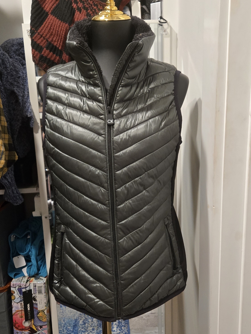Calvin Klein Black Quilted Puffer Vest